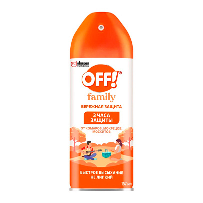  Аэрозоль от комаров Off! Family 157мл 