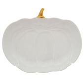  Блюдо сервировочное Repast Pumpkin 23х19х4 см белое 6561-WG 