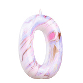 Свеча в торт "Белый мрамор", цифра "0", 8 см 6990829 Свеча в торт "Белый мрамор", цифра "0", 8 см 6990829