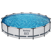  Бассейн каркасный Bestway Steel Pro MAX 56595, 427х84 см, фильтр-насос, круглый 