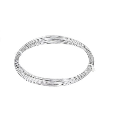Трос стальной DIN 3055 1мм (10 м) Трос стальной DIN 3055 1мм (10 м)