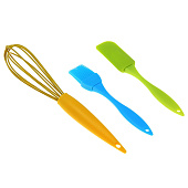 Набор кухонный, силикон, кисточка,лопатка,венчик Лето 811883 Набор кухонный, силикон, кисточка,лопатка,венчик Лето 811883