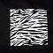  Сумка текстильная Зебра, 40х35х1см, черная  7867239 