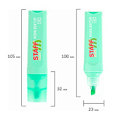  Набор текстовыделителей 6 ПАСТЕЛЬНЫХ ЦВЕТОВ, STAFF EVERYDAY HL-707, линия 1-5 мм, 152551 