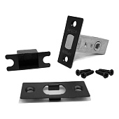  Задвижка дверная Апекс L-0126-BLM, черный матовый 