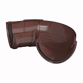 Угол желоба регулируемый 90°-150° ПВХ коричневый/ Технониколь Угол желоба регулируемый 90°-150° ПВХ коричневый/ Технониколь