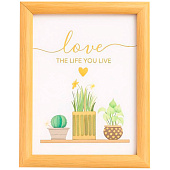  Фоторамка «Indoor plants», светлое дерево (13х18 см) 