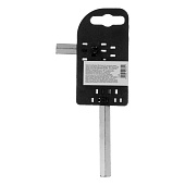 Ключ имбусовый HEX, 10мм, 45x, закаленный, никель// Сибртех Ключ имбусовый HEX, 10мм, 45x, закаленный, никель// Сибртех