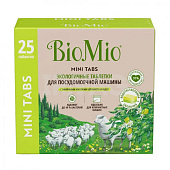 Мини-таблетки для посудомоечных машин BIOMIO BIO-TABS MULTI с маслом Бергамота и Юдзу 25шт.х10 г Мини-таблетки для посудомоечных машин BIOMIO BIO-TABS MULTI с маслом Бергамота и Юдзу 25шт.х10 г