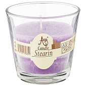 Свеча Lavender, 348-804, ароматическая, стеариновая, 7,5х7,5 см Свеча Lavender, 348-804, ароматическая, стеариновая, 7,5х7,5 см