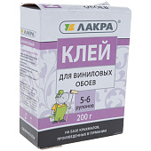 Клей для виниловых обоев Лакра 0,2 кг Клей для виниловых обоев Лакра 0,2 кг