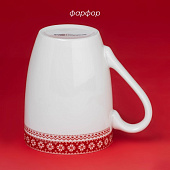 Кружка новогодняя Доляна «Финский лес», 330 мл, 12х8,5х11 см, фарфор, белый 10338016 Кружка новогодняя Доляна «Финский лес», 330 мл, 12х8,5х11 см, фарфор, белый 10338016