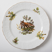 Тарелка мелкая 21 см Thun Bernadotte, декор "Охотничьи сюжеты" БТФ0104 Тарелка мелкая 21 см Thun Bernadotte, декор "Охотничьи сюжеты" БТФ0104