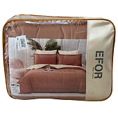 Комплект постельного белья EFOR SATIN KREM/KAHVE с одеялом кремово-коричневый евро Комплект постельного белья EFOR SATIN KREM/KAHVE с одеялом кремово-коричневый евро