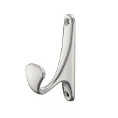 Крючок мебельный однорожковый, матовый хром KR 0090 SC Крючок мебельный однорожковый, матовый хром KR 0090 SC