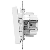 Выключатель встраиваемый 1 клавиша, цвет белый, EKF Эпика Выключатель встраиваемый 1 клавиша, цвет белый, EKF Эпика