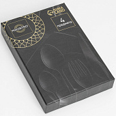 Набор столовых приборов из нержавеющей стали Magistro «Древо», 4 предмета, цвет металла серебряный 4684531 Набор столовых приборов из нержавеющей стали Magistro «Древо», 4 предмета, цвет металла серебряный 4684531