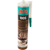  Герметик санитарный для кухни и ванной прозрачный Akfix 100S 280 мл/TURKEY 