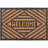 Коврик кокосовый Welcome 40х60см ромб 32-084 Коврик кокосовый Welcome 40х60см ромб 32-084
