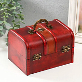 Набор шкатулок для украшений дерево Ромб 2 шт коричнево-красная 9932831 Набор шкатулок для украшений дерево Ромб 2 шт коричнево-красная 9932831