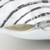  Наволочка 40х40 декоративная Tropics серый, рогожка, 7533176 