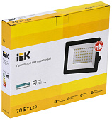 Прожектор LED СДО  70Вт 4000К IP65 черный /IEK