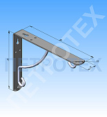 Кронштейн "Русская традиция" 180х240мм черный Кронштейн "Русская традиция" 180х240мм черный