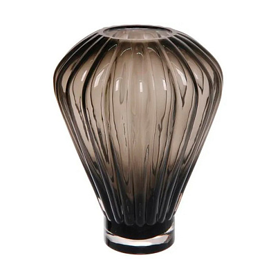 Ваза стеклянная "GREY GLASS" 19х25см 390-0077 Ваза стеклянная "GREY GLASS" 19х25см 390-0077