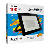 Прожектор LED FL SMD 100Вт 6500К IP65 черный /Smartbuy