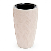 Кашпо "Флэйм" D360мм вставка светло бежевый М8887 Кашпо "Флэйм" D360мм вставка светло бежевый М8887