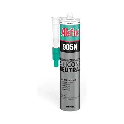  Силикон нейтральный Белый Akfix 905N,310 мл. 