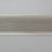  Плинтус Идеал Классик (под проводку) 70мм Ясень белый 2.2м 