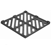 Решетка водоприемная Gidrolica Point чугунная щелевая, кл. С250 285x285x21мм Решетка водоприемная Gidrolica Point чугунная щелевая, кл. С250 285x285x21мм
