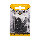  Заглушки декоративные 5мм, черные, 50шт, Element 