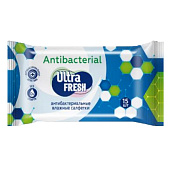  Влажные салфетки Ultra Fresh Antibacteriall 15 шт Арт. 14410127 