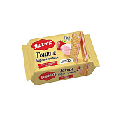 Вафли «Яшкино», тонкие с кремом с клубничным вкусом, 144 г