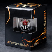 Стакан граненый "Непробиваемый." со звездой 250 мл 6755604 Стакан граненый "Непробиваемый." со звездой 250 мл 6755604