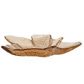 Блюдо Autumn forest 22х23 см, янтарное, Кленовый лист ANLAF-5758-AU25 Блюдо Autumn forest 22х23 см, янтарное, Кленовый лист ANLAF-5758-AU25