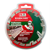 Диск алмазный ГЛУБОКОРЕЗ 125х22,23 сухой рез Hardcore Диск алмазный ГЛУБОКОРЕЗ 125х22,23 сухой рез Hardcore