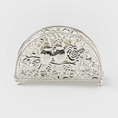 Салфетница «Птицы», 14х4,5х8,5 см, серебряный 3589408 Салфетница «Птицы», 14х4,5х8,5 см, серебряный 3589408