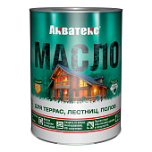 Акватекс масло для террас, лестниц, полов 0,75 л графит Акватекс масло для террас, лестниц, полов 0,75 л графит