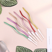 Свечи для торта Серпантин 6 шт, коктейльные, разноцветные, 5541550 Свечи для торта Серпантин 6 шт, коктейльные, разноцветные, 5541550