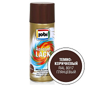 Эмаль аэрозольная алкидная глянцевая т-коричневая RAL 8017 JOBI 520мл Эмаль аэрозольная алкидная глянцевая т-коричневая RAL 8017 JOBI 520мл