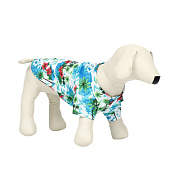  Рубашка для собак Тропики, S (24х30х23 см), голубая, 9445538 