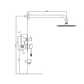 Душевая система Vessel скрытого монтажа хром Set_3in1 Voda Душевая система Vessel скрытого монтажа хром Set_3in1 Voda