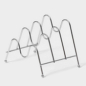 Подставка для крышек Доляна, 3 секции, 21х14х14 см, 133633 Подставка для крышек Доляна, 3 секции, 21х14х14 см, 133633