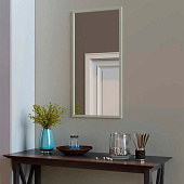 Зеркало в раме Альпы 50х100 белое Континент Зеркало в раме Альпы 50х100 белое Континент