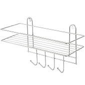  Полка настенная Lecco Plus 4 крючка 310865 Рыжий кот 