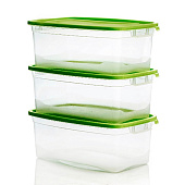 Набор контейнеров 3шт "Каскад 2" 1,0л С57001 Набор контейнеров 3шт "Каскад 2" 1,0л С57001