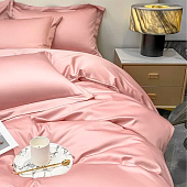  Комплект постельного белья Mariya DeLuxe, евро, наволочки 50х70 см, Б-КПБ-евро-розовый 